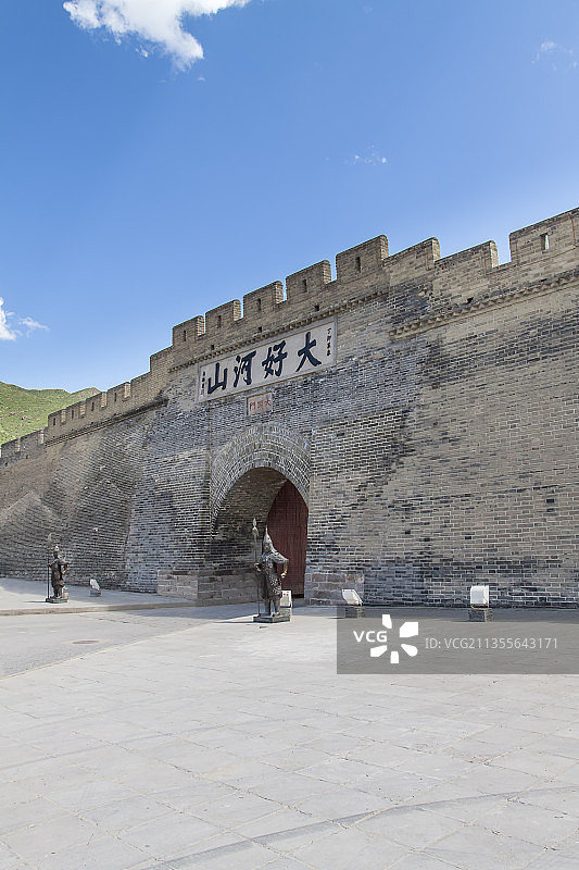 大境门长城大好河山城楼图片素材