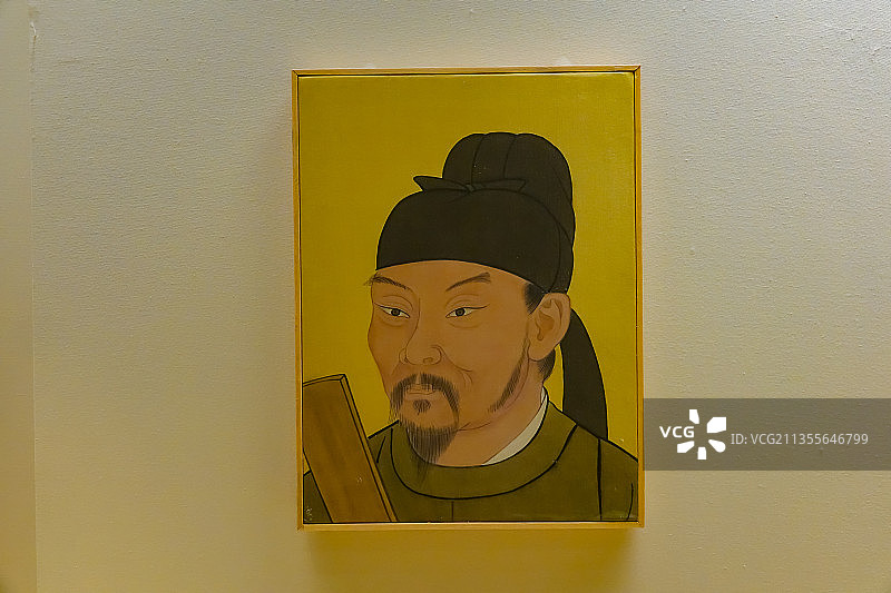 唐朝诗人杜甫 诗圣 中国国家博物馆文物图片素材