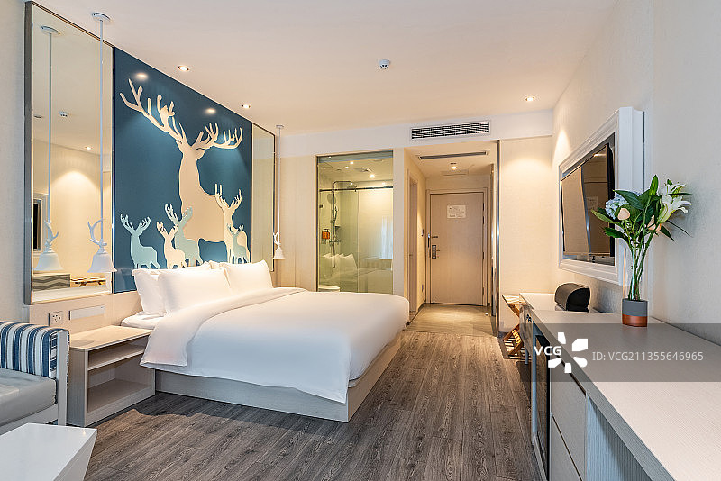 豪华酒店客房样板间设计样片图片素材