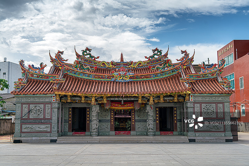 蓝田龙池宫+福建省漳州市龙文区蓝田开发区图片素材