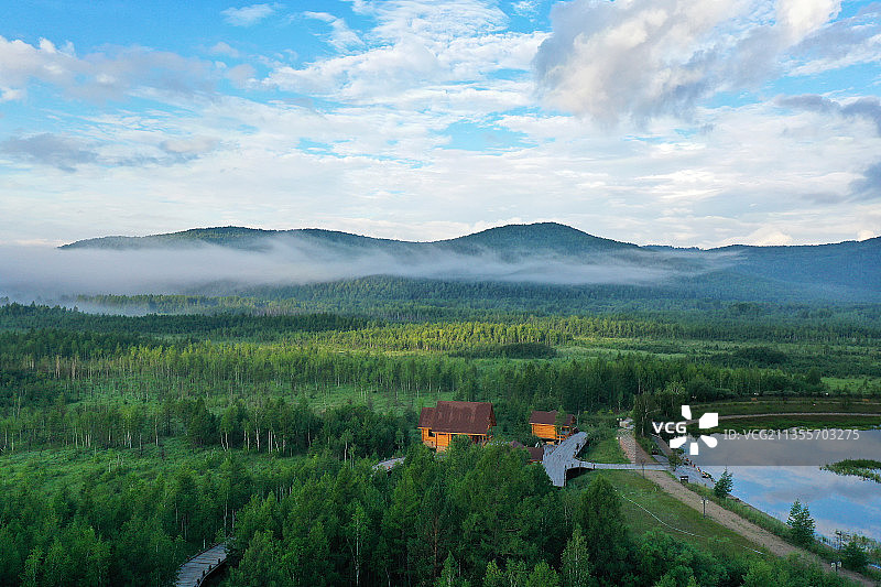 呼伦贝尔库图尔其广场图片素材