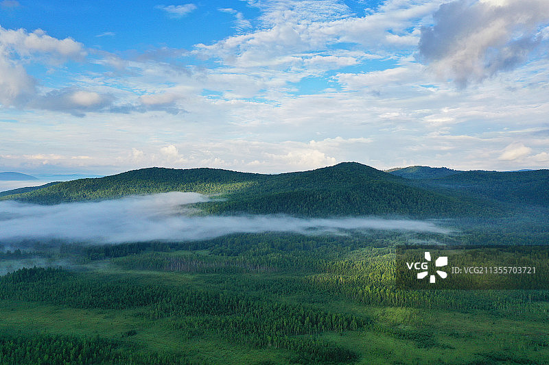 呼伦贝尔嘎仙洞森林公园图片素材