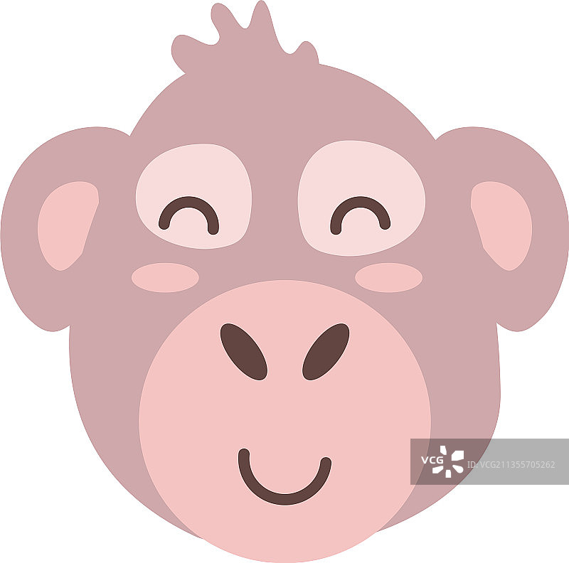 可爱的猴子脸图片素材