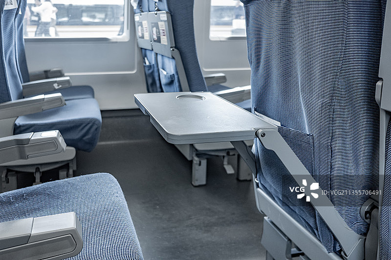 高铁车厢座椅小桌板图片素材