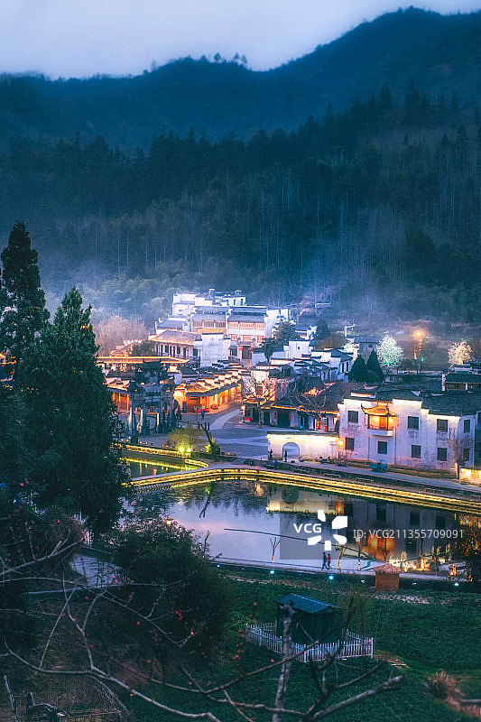 西递古村图片素材