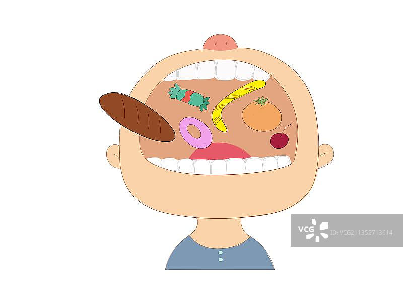 张嘴吃东西图片素材
