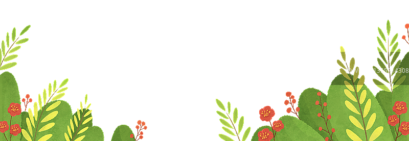 小清新叶子花图形图片素材