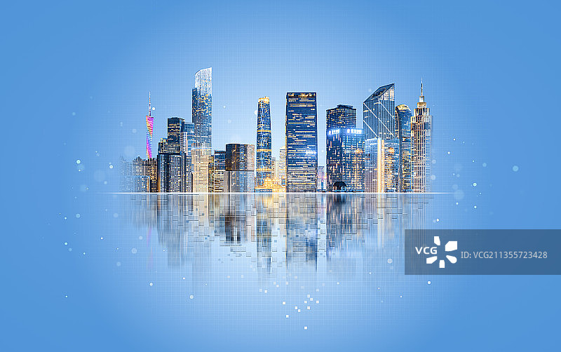 广州城市建筑风光海报图片素材