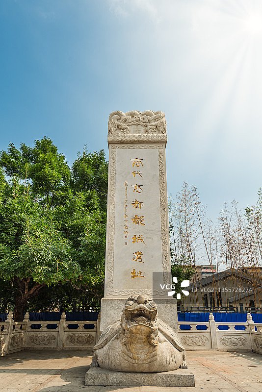 中国河南郑州商代毫都都城遗址图片素材