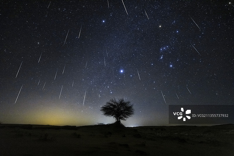 双子座流星雨图片素材
