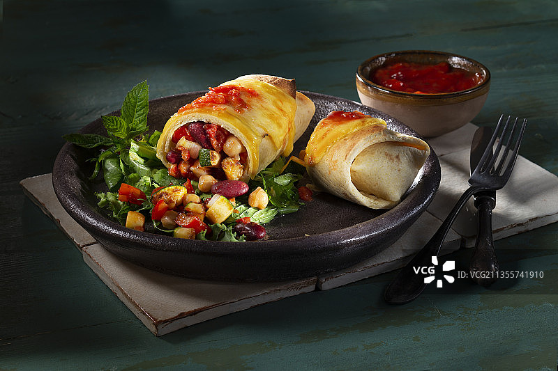 墨西哥油炸卷饼图片素材