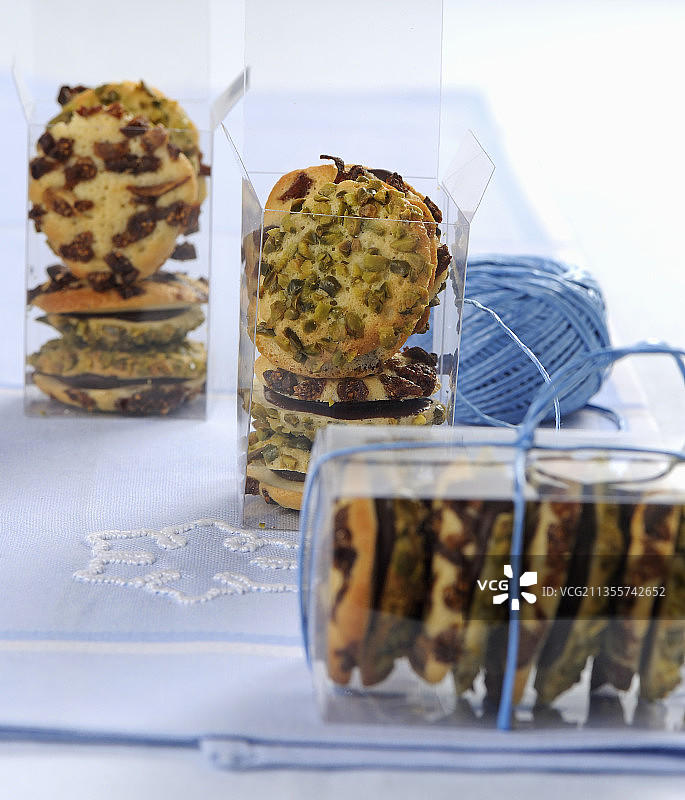 开心果蔓越莓曲奇饼干图片素材