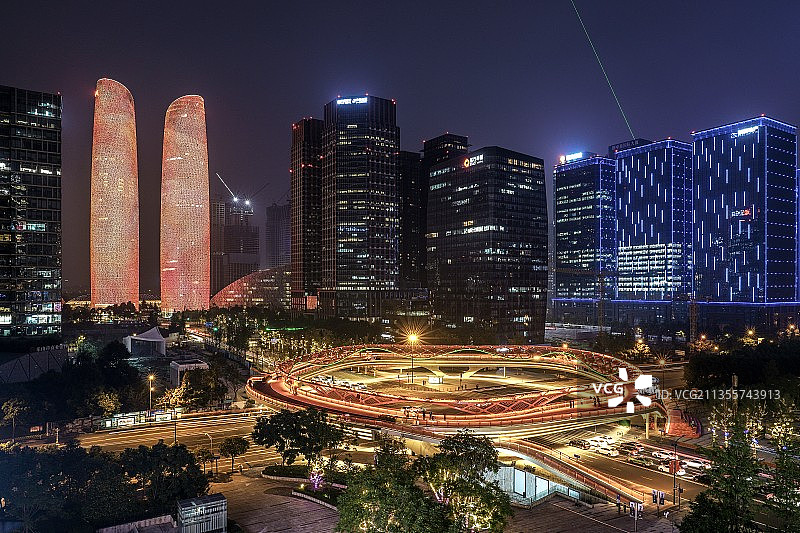 成都金融城图片素材