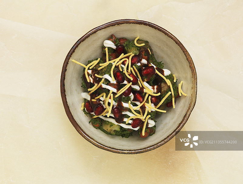 Aloo Chaat（印度油炸土豆小吃）图片素材