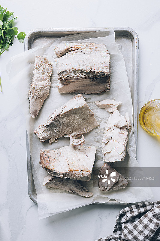 煮熟的长鳍金枪鱼图片素材