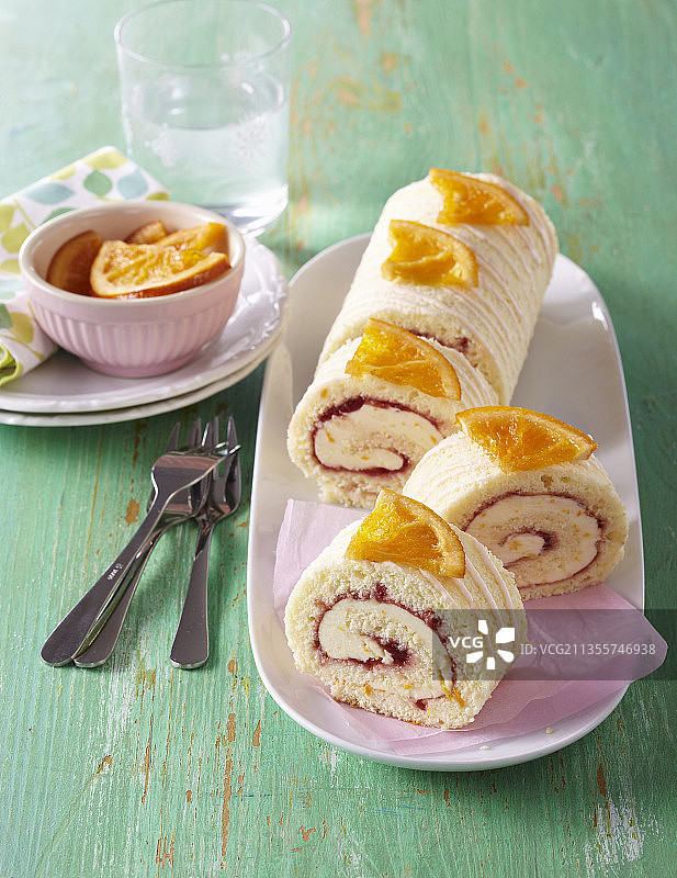 无麸质橙子卷图片素材