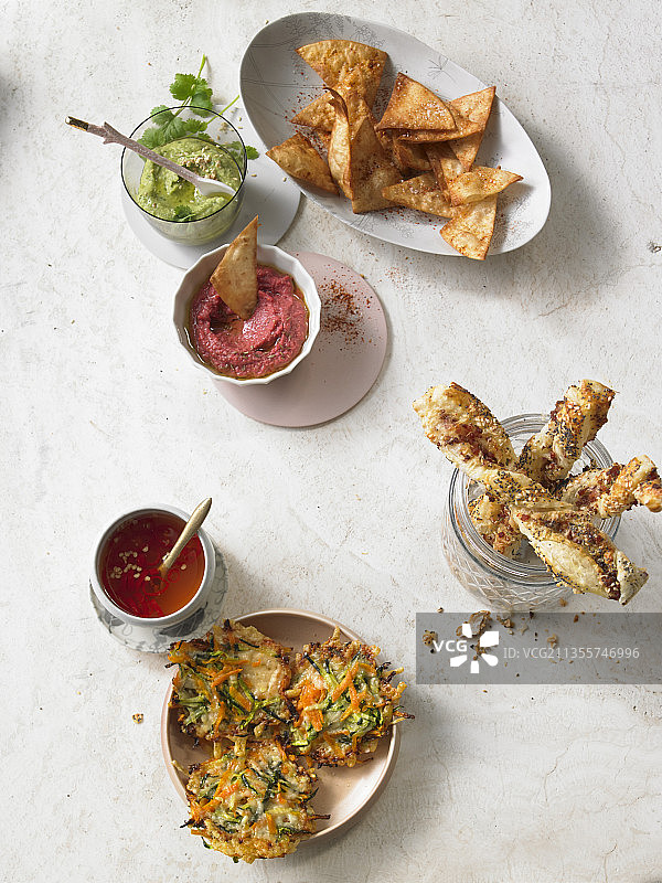 为客人准备的快速酥皮点心图片素材