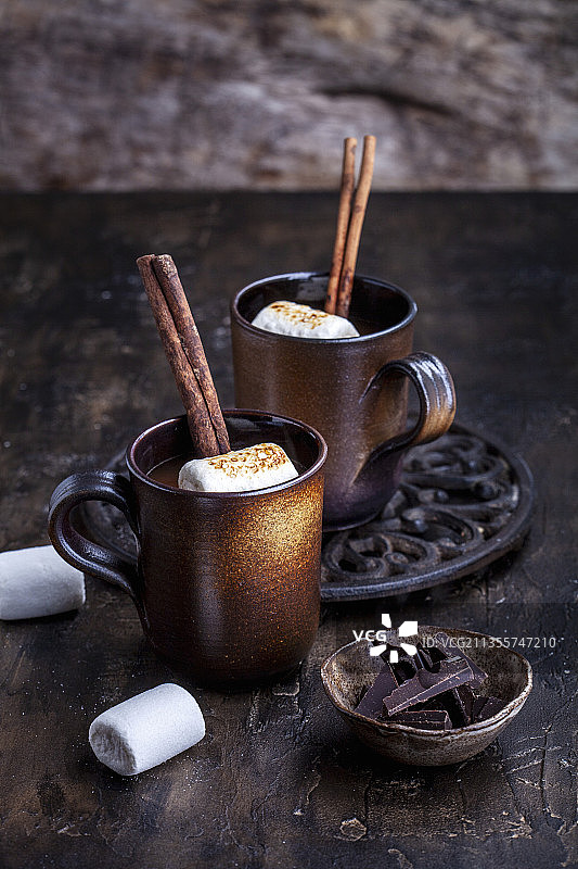 棉花糖热巧克力图片素材