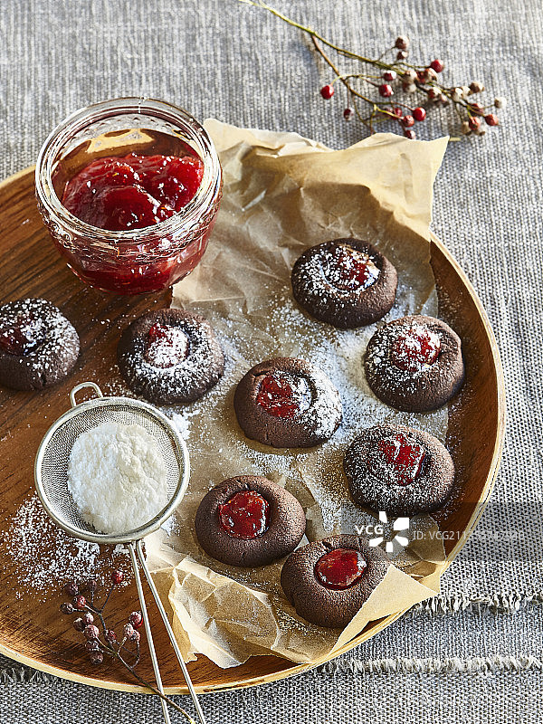 果酱猪油饼干图片素材