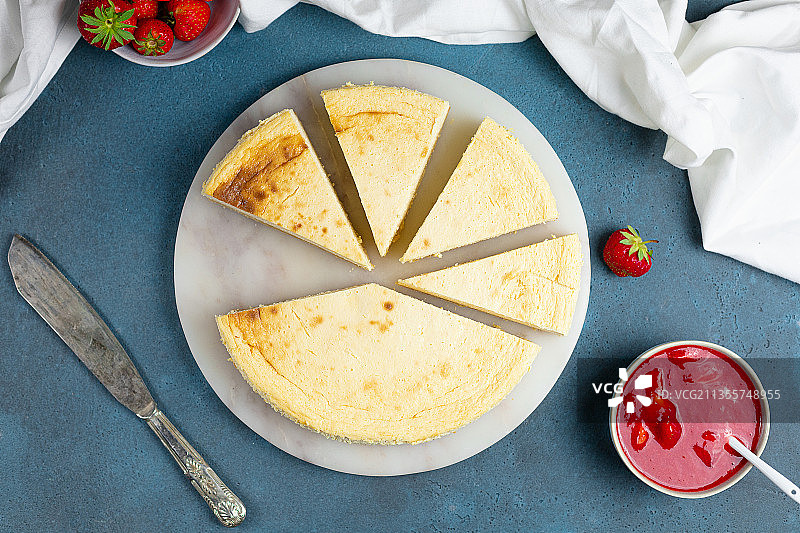 美式芝士蛋糕，杏仁粉、赤藓糖醇、奶油芝士图片素材