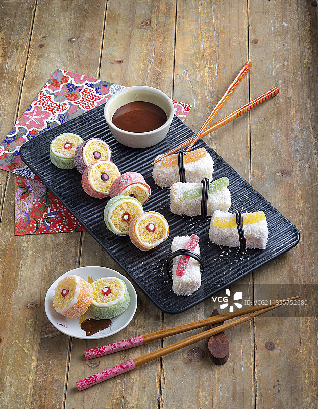 烤甜寿司图片素材