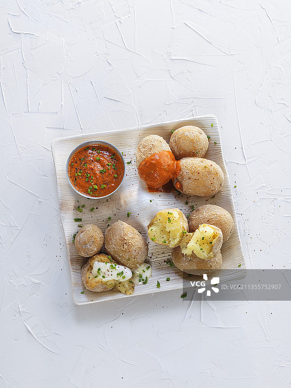 莫霍酱皱皮土豆（加那利群岛）图片素材