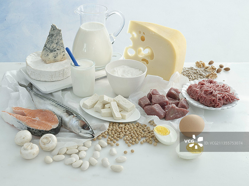 富含蛋白质的食物图片素材