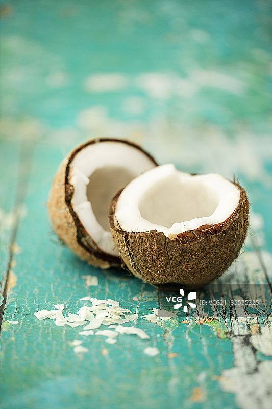 椰子和椰丝图片素材