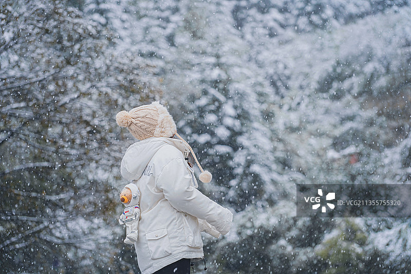 新年下雪啦！图片素材