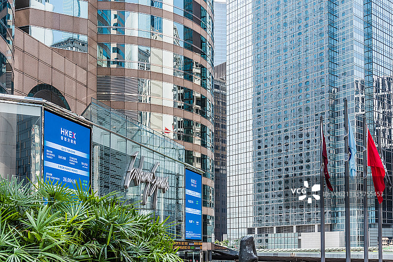 中国香港交易所建筑特写图片素材