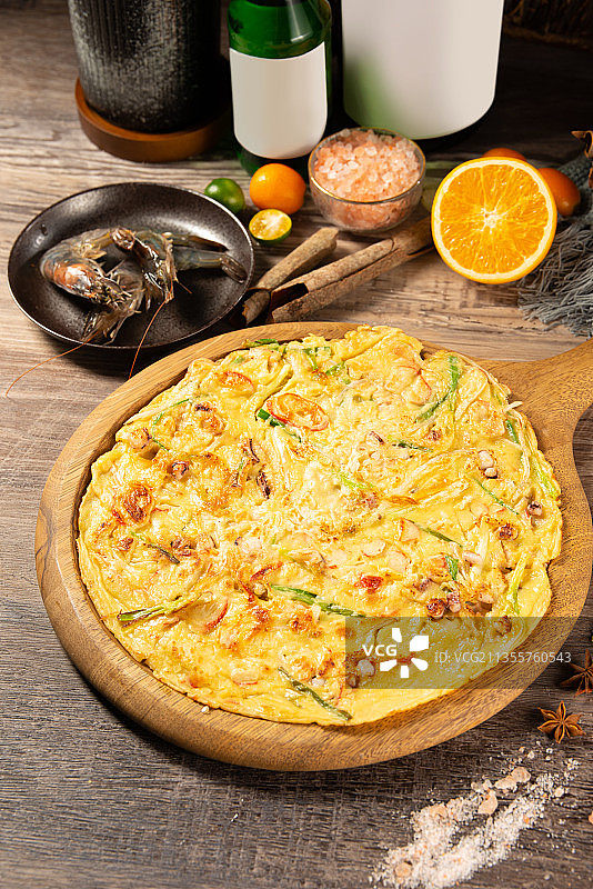 韩式海鲜葱饼图片素材