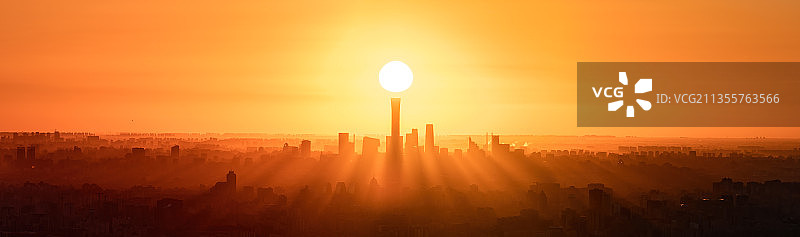 帝都悬日图片素材