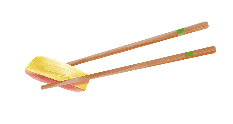 筷子夹着白斩鸡图片素材