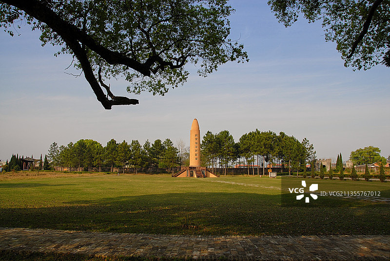 瑞金叶坪红色旅游景区，红军烈士纪念塔，红军烈士纪念亭图片素材