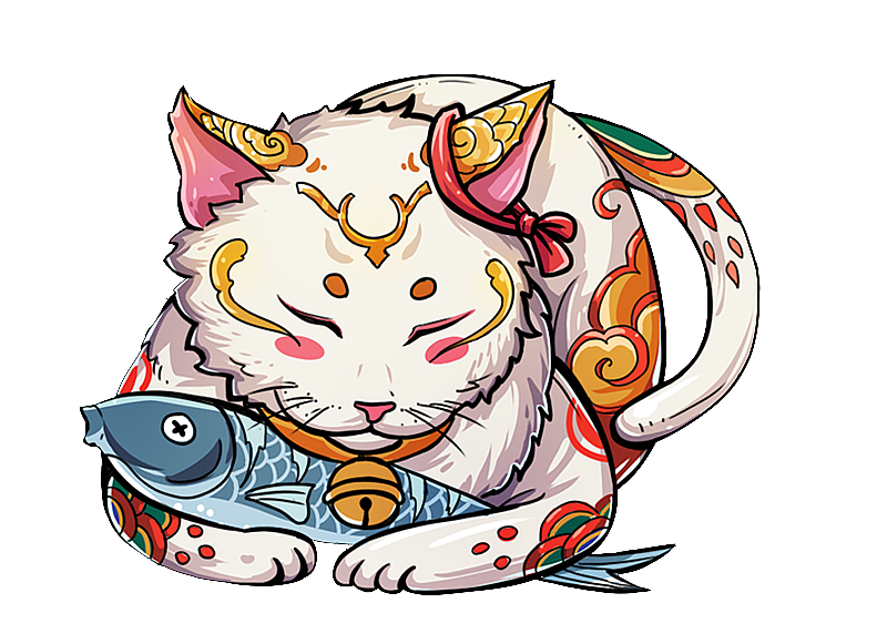 国潮风招财猫图片素材