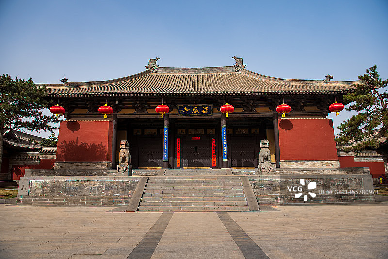 大同华严寺建筑风光图片素材