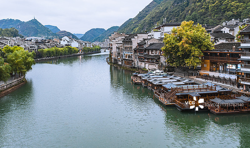 贵州黔东南苗族侗族自治州镇远古镇图片素材