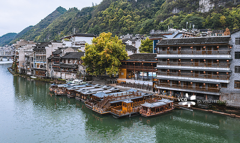 贵州黔东南苗族侗族自治州镇远古镇图片素材