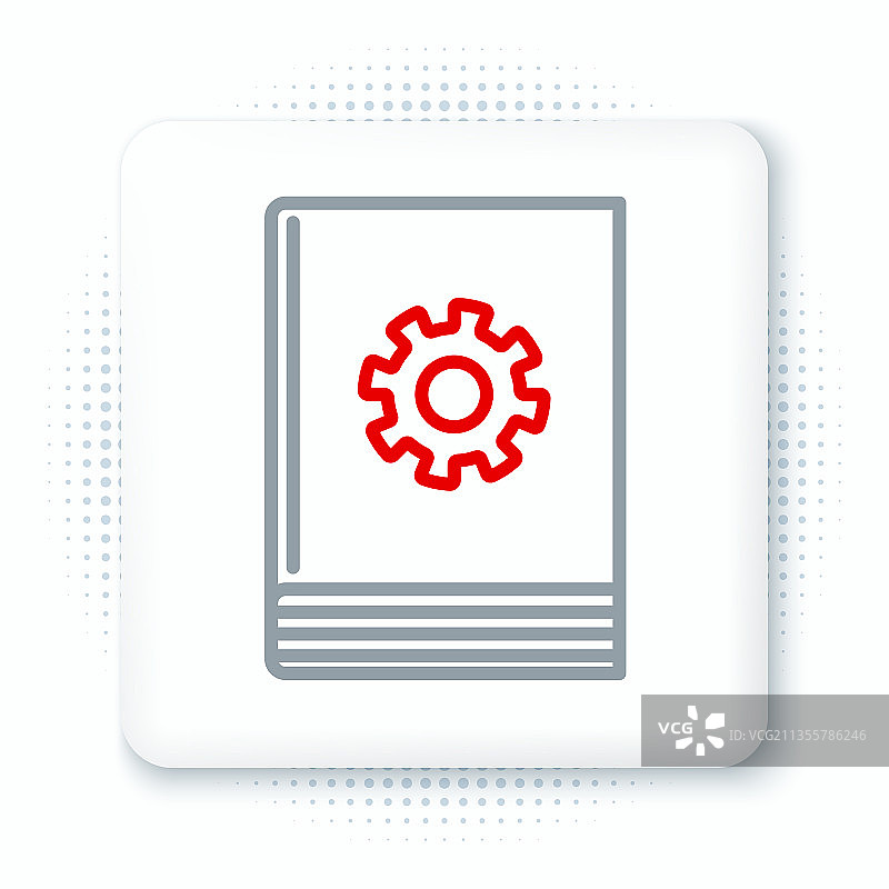 白色背景上的线条用户手册图标图片素材