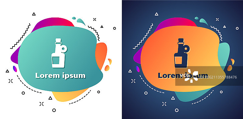 朗姆酒瓶图标图片素材