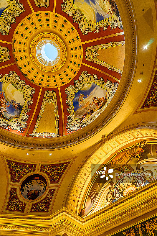 中国澳门威尼斯人酒店大堂内景图片素材