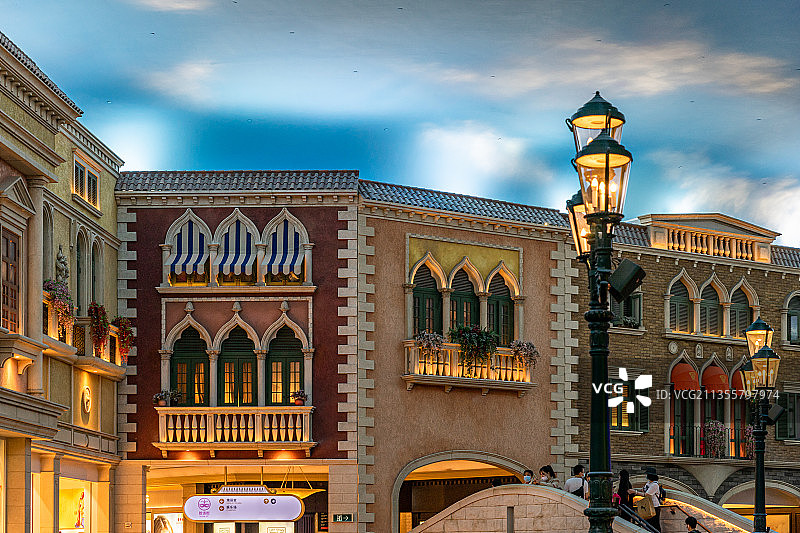 中国澳门威尼斯人度假村酒店大运河购物中心图片素材