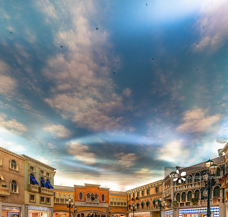 中国澳门威尼斯人度假村酒店大运河购物中心图片素材