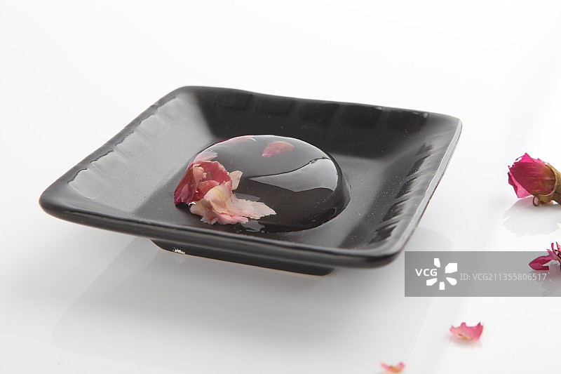 一碗凉粉果冻图片素材