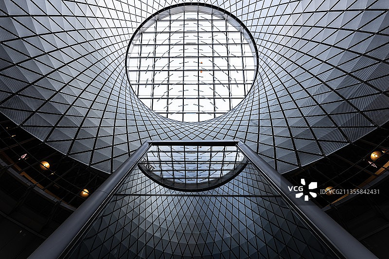 纽约现代建筑内部结构图片素材