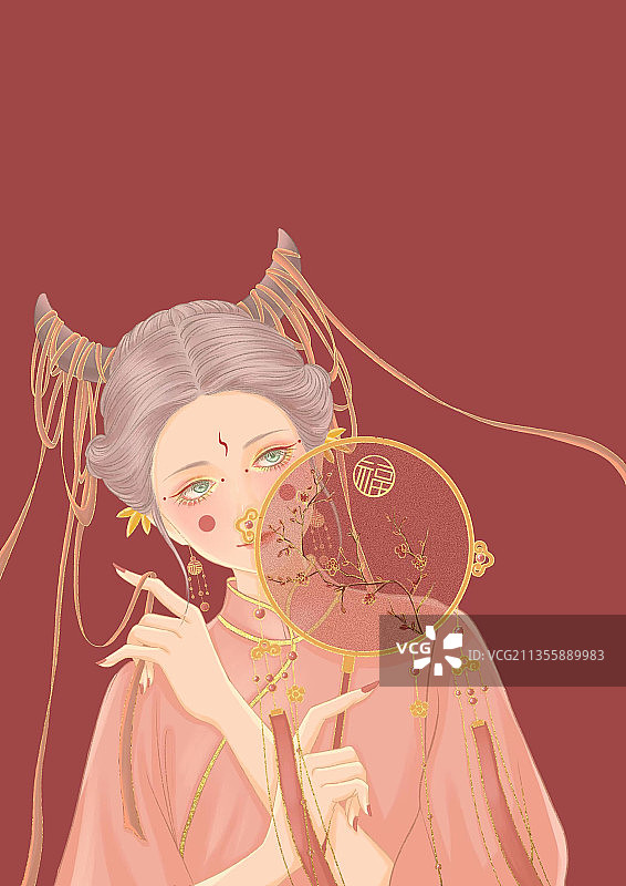 国风美人图片素材