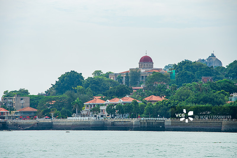 鼓浪屿日光岩与八卦楼图片素材