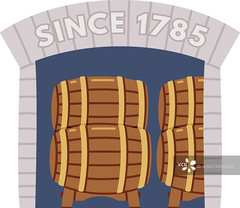 威士忌的储存和酿造过程图片素材