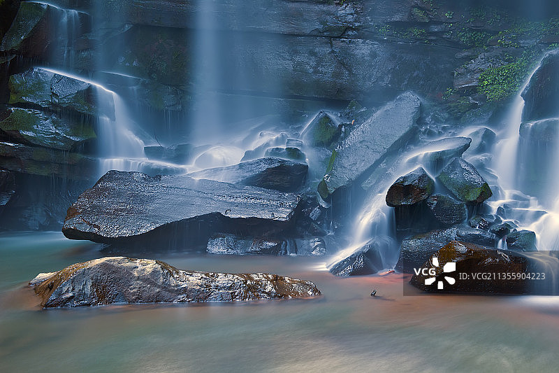 贵州赤水丹霞瀑布图片素材