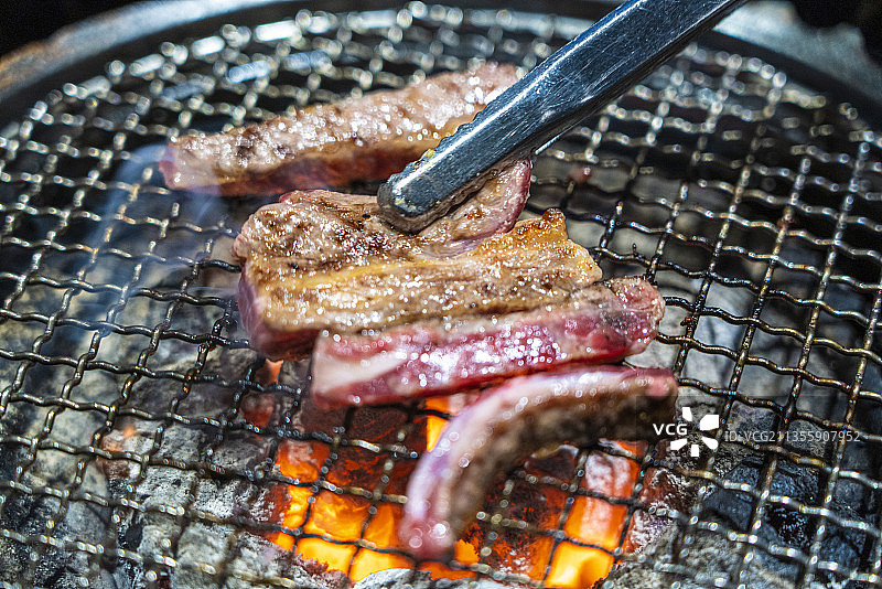 武汉炭烤牛肉美食图片素材